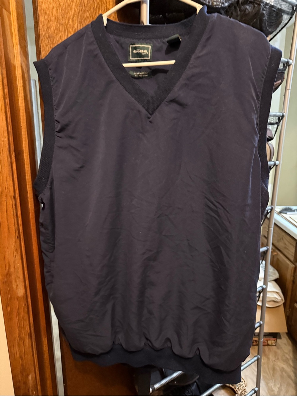 Bolle Golf Navy V‑Neck Sleeveless Pullover Vest